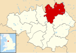 Rochdale UK locator map